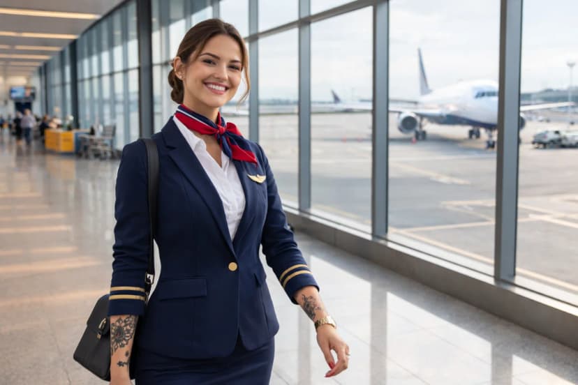 Tatuagens para Aeromoças: Regras e Política das Companhias