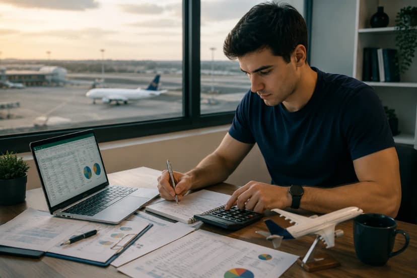 Como se preparar financeiramente para iniciar a carreira na aviação